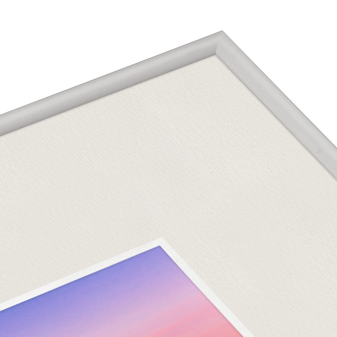 White Core Passe-partout ze skośnym otworem - biały antyk - 50 x 60 cm