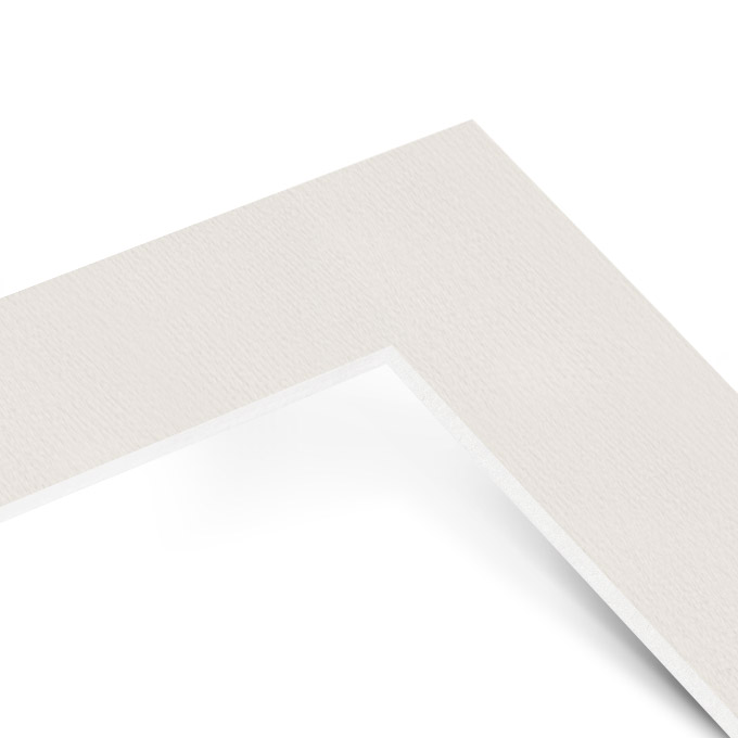 White Core Passe-partout ze skośnym otworem - biały antyk - 50 x 60 cm