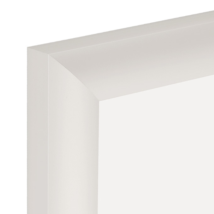 Rama aluminiowa Montana - biały mat (RAL 9016) - 21 x 29,7 cm (A4) - szkło antyrefleks