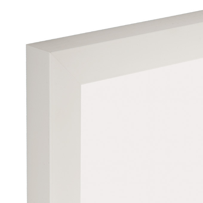 Rama aluminiowa Toronto - biały mat (RAL 9016) - 70 x 100 cm - pleksi® UV 100 mat