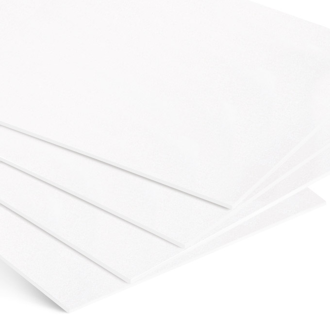 White Core Karton passe-partout, format magazynowy ok. 80 x 120 cm - biały