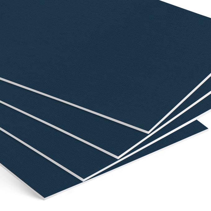 White Core Karton passe-partout, format magazynowy ok. 80 x 120 cm - ciemny niebieski