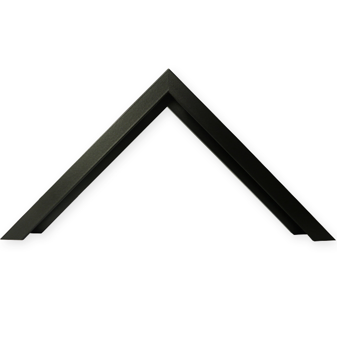 Listwy-docięcie Profil 11 - czarny mat (RAL 9017) - 70 x 100 cm