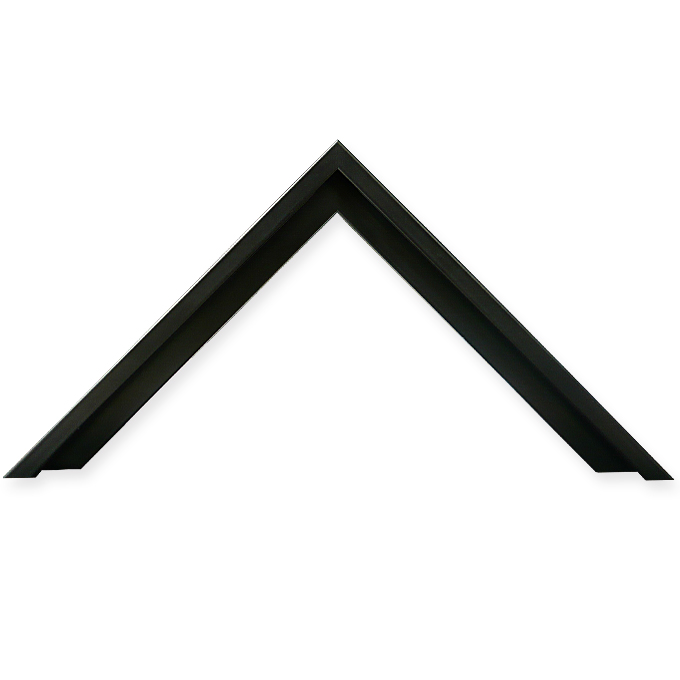 Listwy-docięcie Profil 7 - czarny mat (RAL 9017) - 70 x 100 cm