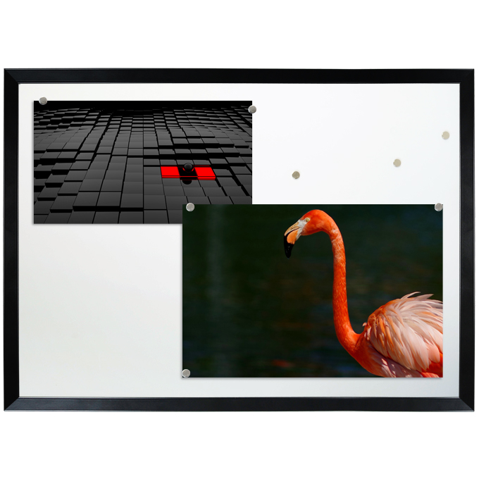 Tablica Pinnguin - czarny mat (RAL 9017) - 59,4 x 84 cm (A1) - płyta korkowa