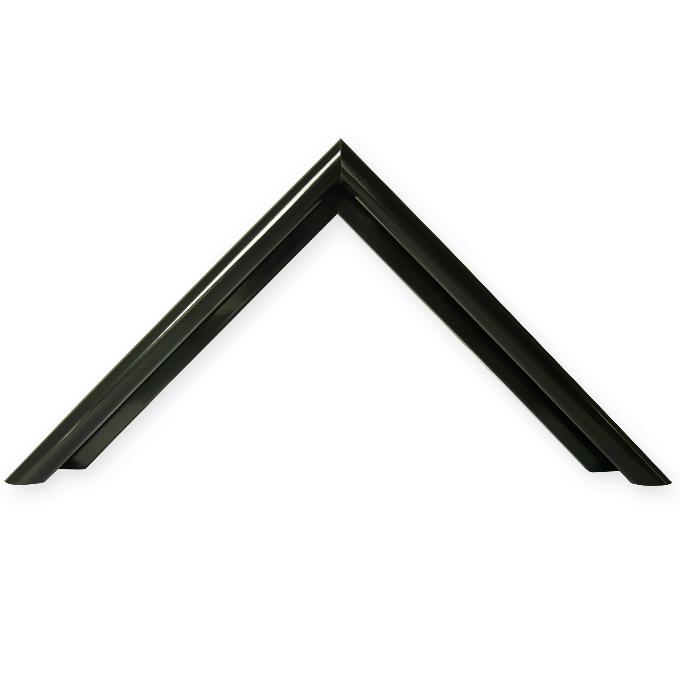 Listwy-docięcie Profil 10 - czarny połysk (RAL 9017) - 30 x 40 cm