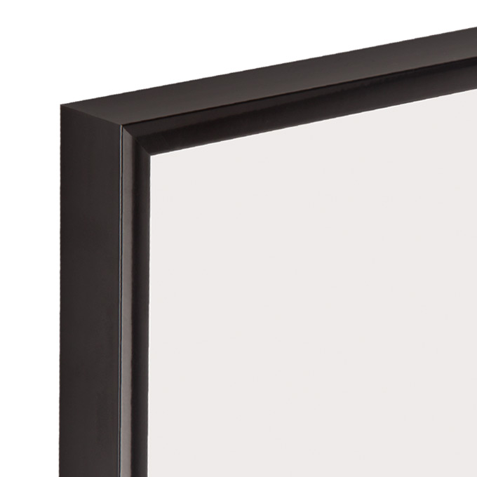Rama aluminiowa Standard - czarny połysk (RAL 9017) - 18 x 24 cm - pleksi® UV 100 mat
