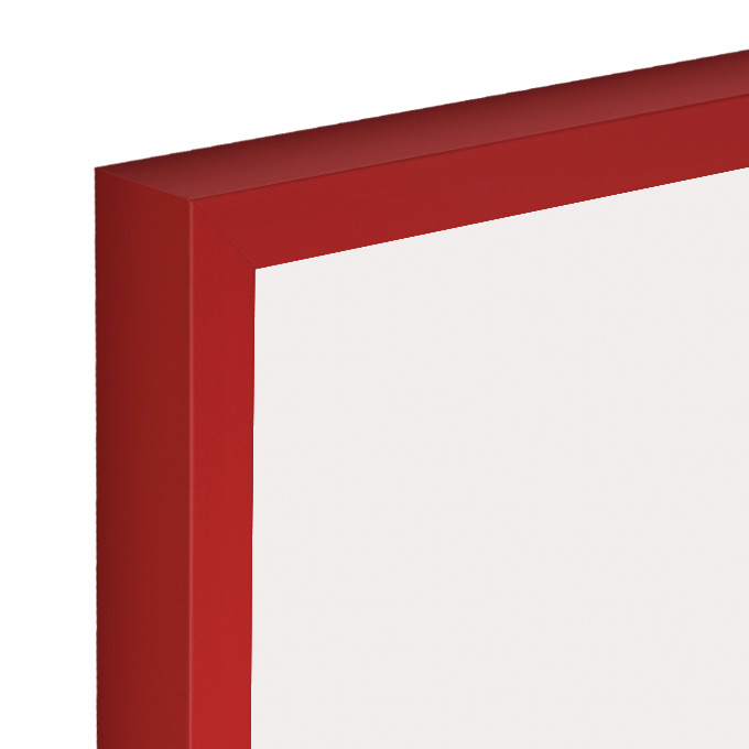 Rama aluminiowa Riga - czerwony mat (RAL 3000) - 50 x 60 cm - szkło float