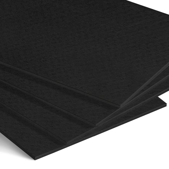 Black Core Karton Passe-partout, format magazynowy ok. 81 x 102 cm - krucza czerń