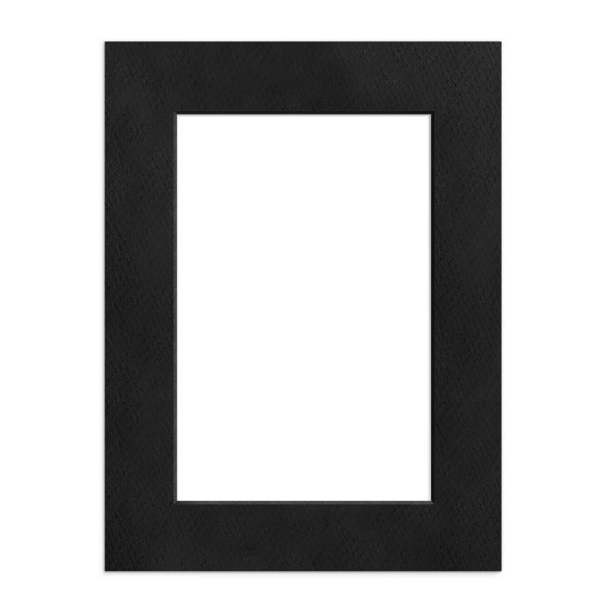 Black Core Passe-partout ze skośnym otworem - krucza czerń - 60 x 80 cm