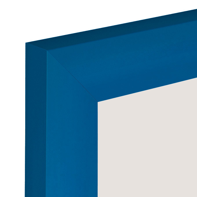 Rama aluminiowa Mega - niebieski mat (RAL 5010) - 24 x 30 cm - szkło float