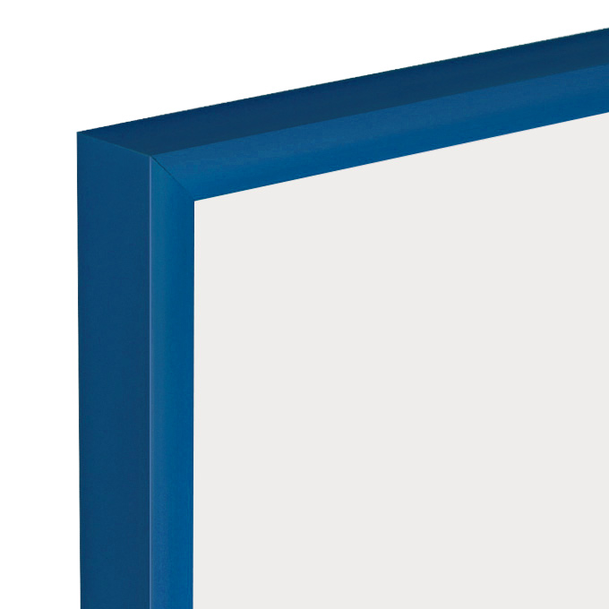 Rama aluminiowa Standard - niebieski mat (RAL 5010) - 21 x 29,7 cm (A4) - poliwęglan