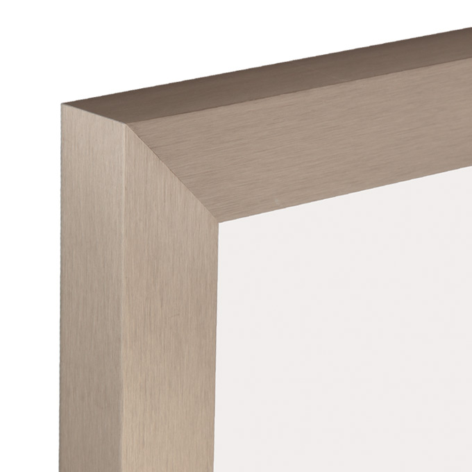 Rama aluminiowa Berlin - srebrno-szary szczotkowany - 59,4 x 84 cm (A1) - pleksi® UV 100 mat