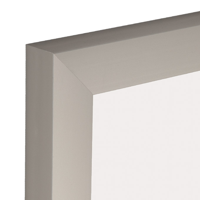 Rama aluminiowa Berlin - srebrny mat - 20 x 30 cm - poliwęglan