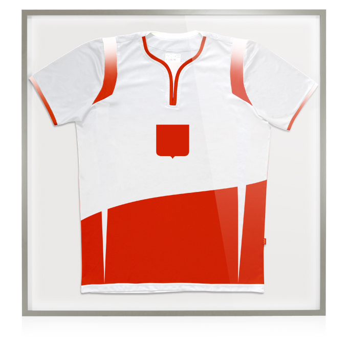 Rama na koszulki Distance - srebrny mat - 42 x 59,4 cm (A2) - akryl (polistyren) - Foamboard biały