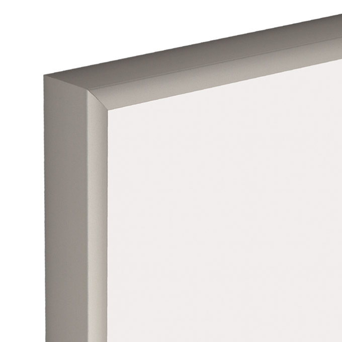 Rama aluminiowa Standard - srebrny mat - 21 x 29,7 cm (A4) - akryl (polistyren) antyrefleks