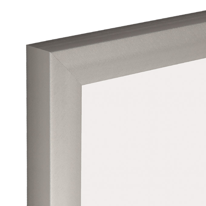 Rama aluminiowa Toronto - srebrny metalik szczotkowany jodełka  - 29,7 x 42 cm (A3) - pleksi® UV 100 mat