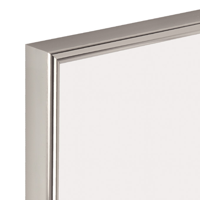 Rama aluminiowa Milano - srebrny połysk - 40 x 60 cm - poliwęglan
