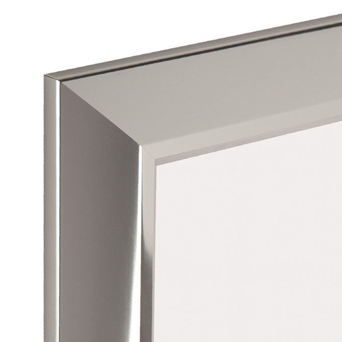 Rama aluminiowa Stratus - srebrny połysk - 40 x 50 cm - szkło antyrefleks