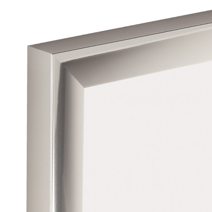 Rama aluminiowa Toronto - srebrny połysk - 59,4 x 84 cm (A1) - szkło antyrefleks