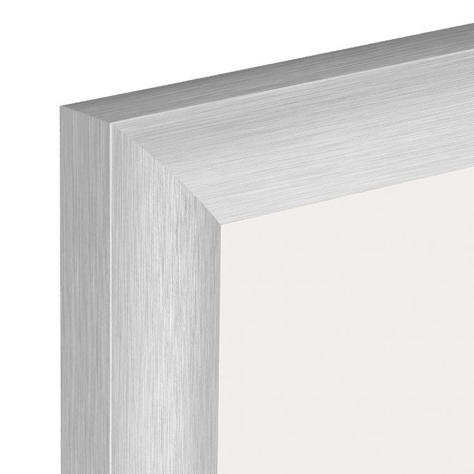 Rama aluminiowa Montana - srebrny szczotkowany - 60 x 80 cm - szkło float