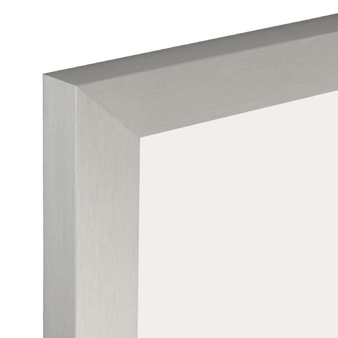 Rama aluminiowa New York - srebrny szczotkowany - 84 x 118,9 cm (A0) - poliwęglan