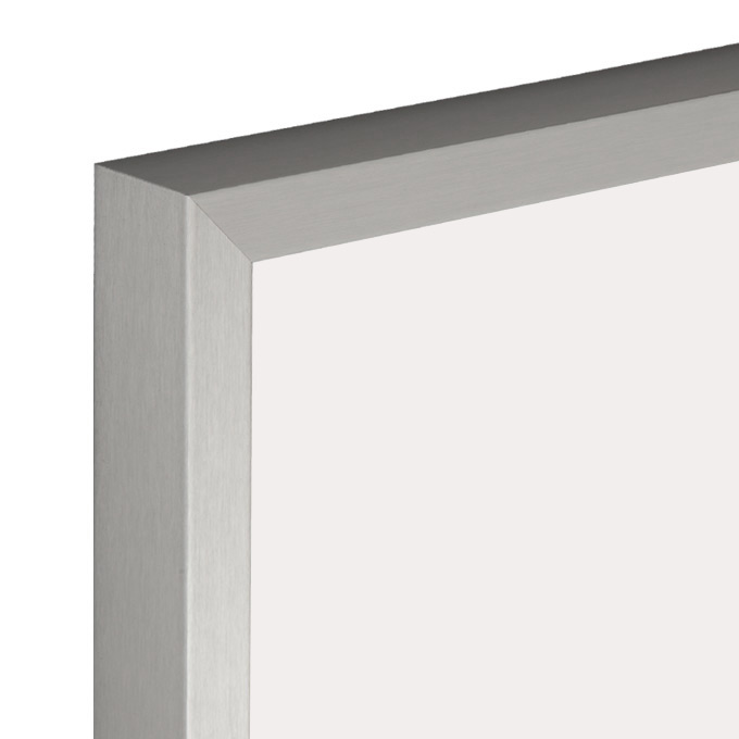 Rama aluminiowa Riga - srebrny szczotkowany - 24 x 30 cm - szkło float