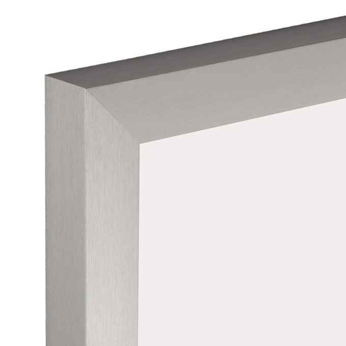 Rama aluminiowa Toronto - srebrny szczotkowany - 50 x 70 cm - pleksi® UV 100 mat