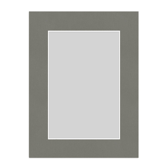 White Core Passe-partout ze skośnym otworem - srebrny - 59,4 x 84 cm (A1)