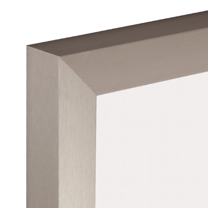 Rama aluminiowa Chicago - stalowy - 59,4 x 84 cm (A1) - poliwęglan