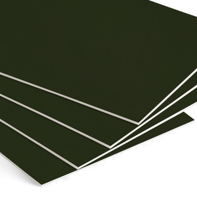 White Core Karton passe-partout, format magazynowy ok. 80 x 120 cm - szara zieleń