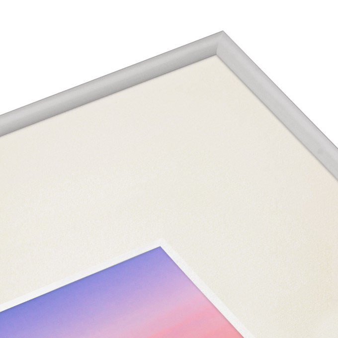 White Core Passe-partout ze skośnym otworem - woskowy - 50 x 70 cm