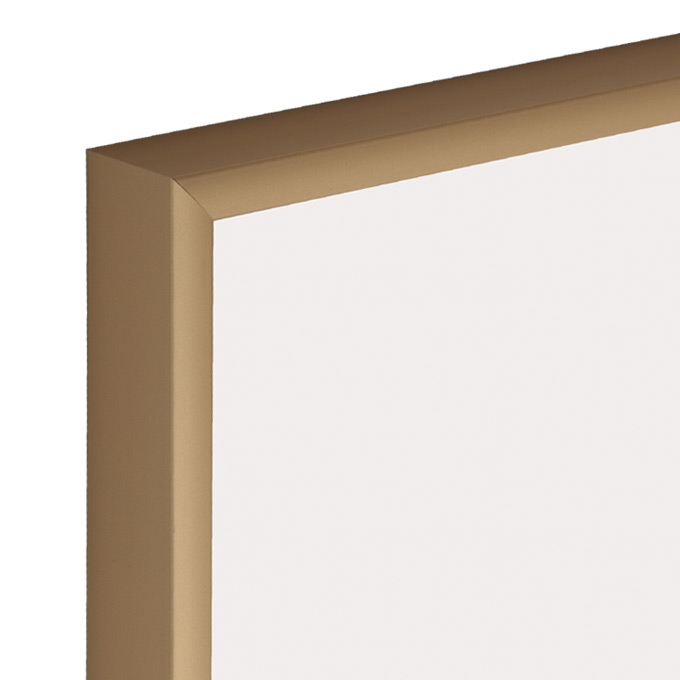 Rama aluminiowa Standard - złoty mat - 13 x 18 cm - bez szkła - z podpórką