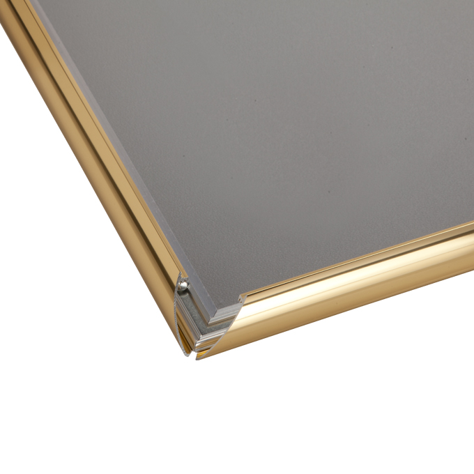 Rama zatrzaskowa Luxury - złoty połysk - 29,7 x 42 cm (A3) - narożniki proste