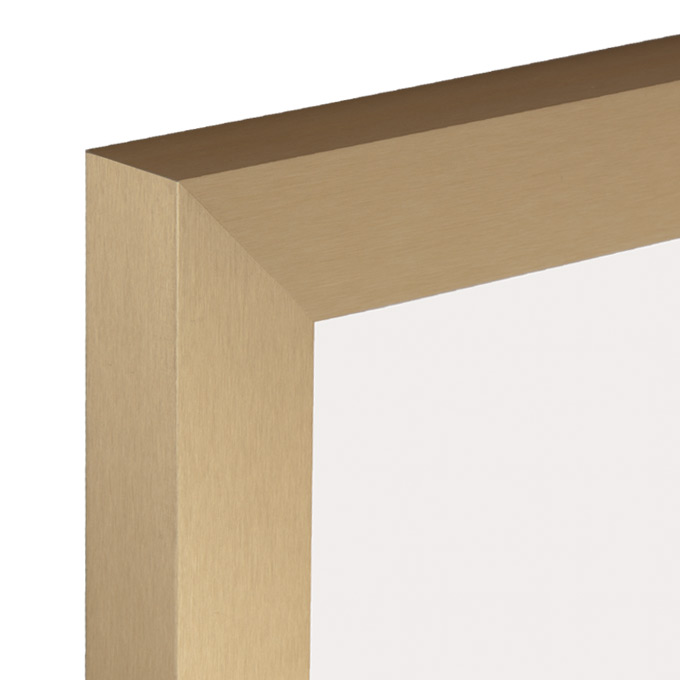 Rama aluminiowa Berlin - złoty szczotkowany - 40 x 60 cm - pleksi® UV 100 mat